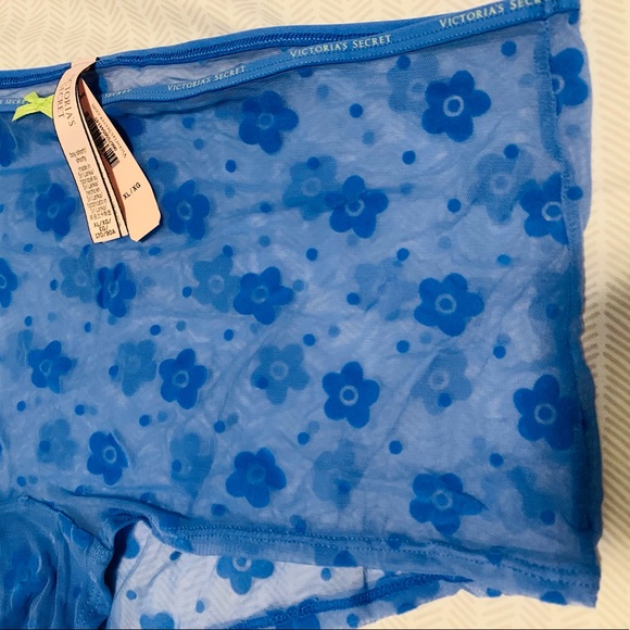 NWT Victoria’s Secret Boy Short/Shorty Panties in Mesh Daisy - Picture 10 of 13